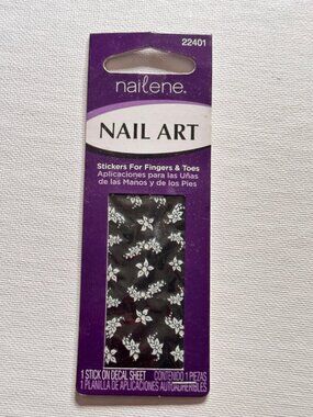 Nailene Nail Art Stickers For Fingers and Toes 1 Stick On  Flower Nail Sheet